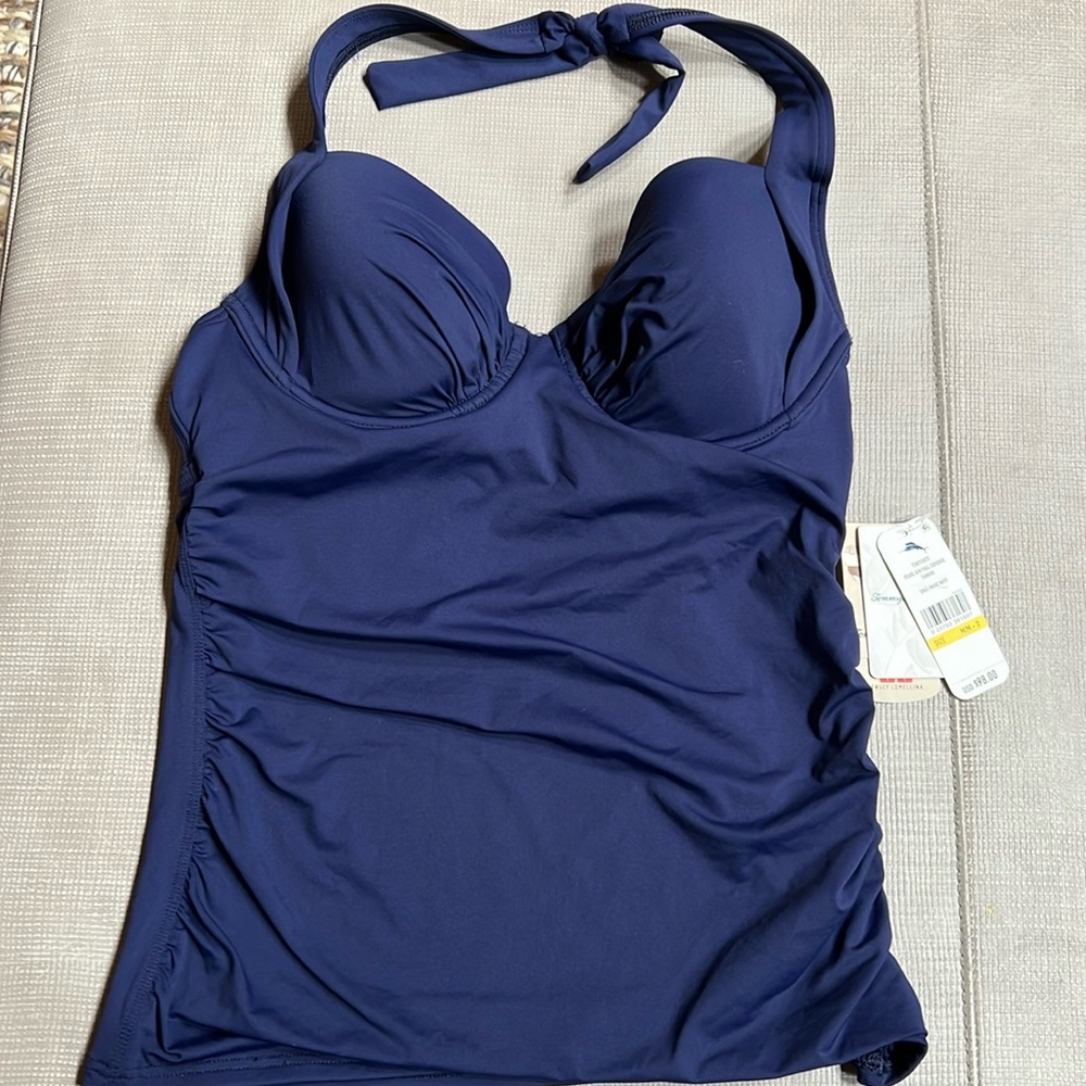 Tommy Bahama two-piece tankini navy size medium with tags brand new
